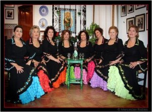 Cuadro de la Peña Flamenca Femenina de Huelva. / Foto: espectaculosreina.com.