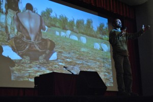 Presentación en Zalamea de la exposición sobre megalitismo.