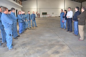 Participantes del curso “Tubero industrial” durante las horas de formación.