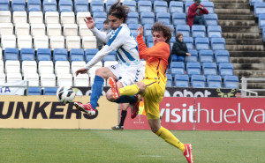 El delantero cordobés espera sumar los tres puntos en Sabadell./ Foto: Josele Ruiz.