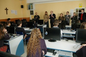 Un momento de la inauguración del curso en Las Esclavas. 