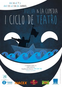 Cartel I Ciclo de Teatro de Huelva.