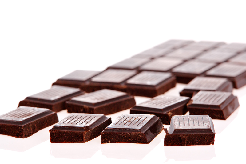 El chocolate es una deliciosa fuente de cobre.