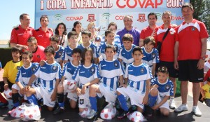 El Alevín del Recre, vencedor de la fase onubense de la Copa Covap.