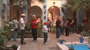 La Cruz de Mayo se celebra en el Patio Central de la Casa Cuna de Ayamonte.