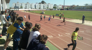 Un momento de las competiciones de atletismo del miércoles.