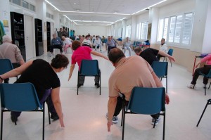 Una de las actividades de las escuelas saludables. 