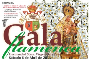 Cartel anunciador de la gala flamenca.