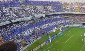 La afición del Recre vivió un día histórico en Elche con la disputa de la final de la Copa del Rey.