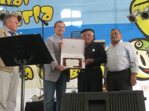 Homenaje al marinero en Punta Umbría.