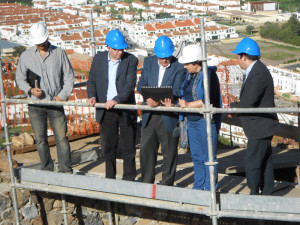 Visita a las obras del alcázar de Aracena,