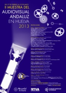 Cartel de la II Muestra del Audiovisual Andaluz en huelva