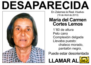 Cartel de búsqueda de Carmen.