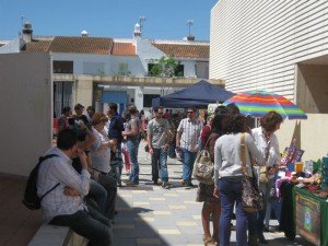 El mercadillo, uno de los principales atractivos de la feria. 