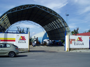 Instalaciones de Hierros España en la calle Joaquín Turina.