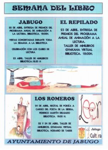 Cartel de la Semana del LIbro de Jabugo.