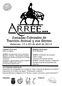 Cartel de las Jornadas Culturales en Galaroza.