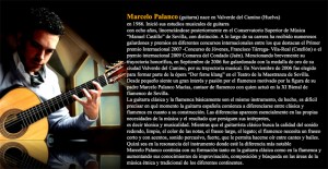 Es hijo del cantaor de flamenco del que hereda su nombre, Marcelo Polanco.