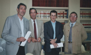 José Ángel Sainz, Miguel Ferre, Emilio González y Tomás Giménez.