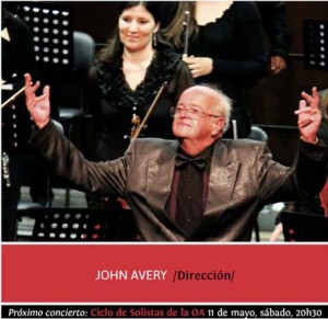 El director de orquesta John Avery. 