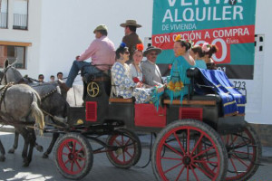 Los romeros partieron al Prado de Osma el pasado domingo. 