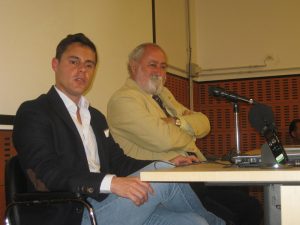 Fernando Barranco y Alberto Toscano durante la charla.