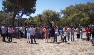 Fiesta de la Primavera en la aldea de El Rocío.