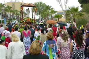 La romería se celebra el primer fin de semana de mayo. 