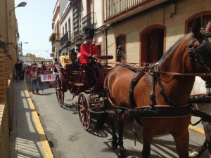 Esta carroza era la que portaba a Su Majestad la Reina Isabel II.