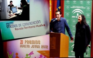 Los jóvenes recibieron el Premio Huelva Joven en la categoría de Medios de Comunicación.