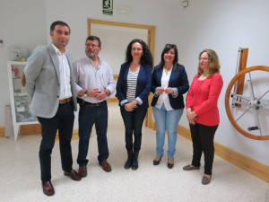 Un momento de la visita al taller de alzheimer. 