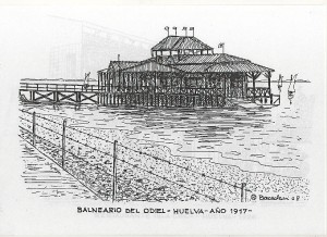 El Balneario del Odiel visto por la plumilla de José Bacedoni. 