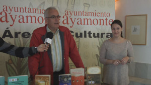 Entre los libros ‘liberados’ se han incluido algunos referentes de la localidad de Ayamonte.