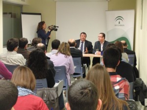 Eduardo Muñoz durante la jornada de difusión del Cheque Innovación