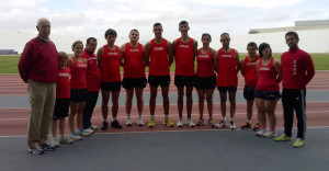 Los representantes del Coda que tomarán parte en el Andaluz de Atletismo.