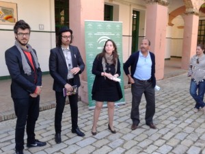 El grupo Antípolez estuvo presente en la charla ofrecida en la Escuela de Arte.