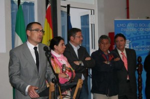 El alcalde, Paco Díaz, durante su intervención.