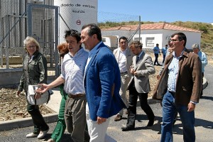 Visita a las instalaciones de la nueva ETAP en Puebla de Guzmán.