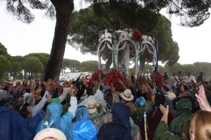 La Hermanda de Huelva, este viernes en Gato.