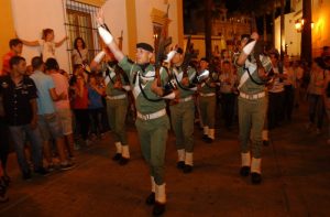 Desfile de la Banda de Cornetas, Tambores y Escuadra de Gastadores de la Brigada Paracaidista de Paracuellos del Jarama