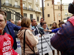 Lectura del Manifiesto en el Día de la Libertad de Prensa 2012. 