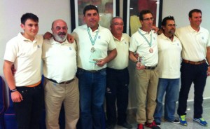 Los representantes onubenses que tomaron parte en el Campeonato celebrado en Roquetas de Mar.