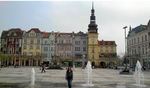 Lourdes, en la Plaza de Masaryk de Ostrava. 