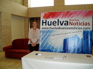 En el stand de Huelva Buenas Noticias tenemos un libro de deseos.