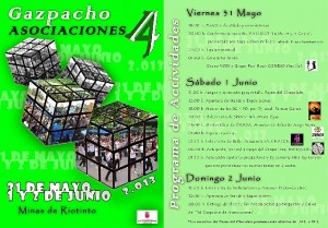 Programa de actividades del 'Gazpacho de Asociaciones'.