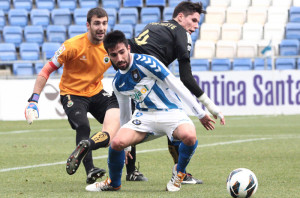 El Recre- Racing fue el último partido que jugó el Decano a las doce en domingo. / Foto: Josele Ruiz.