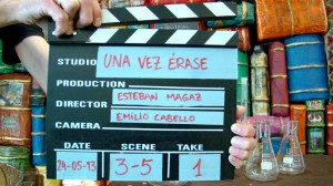 Rodaje del corto 'Una vez érase'.