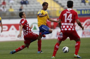 El Recre destacó en Las Palmas por su buen trabajo defensivo. / Foto: www.udlaspalmas.es.