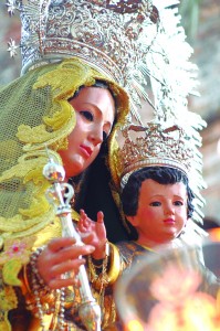 La romería se celebra en honor a la patrona de Niebla, la Virgen del Pino