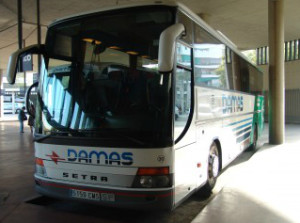 Un autobús de la empresa DAMAS.